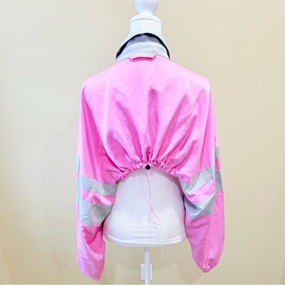 Free People Movement Swift Pink Gray Windbreaker Jacket Bolero Shrub Sz Fits All - Picture 4 of 10